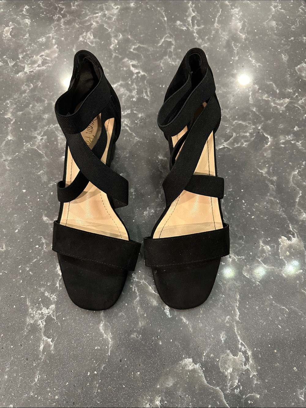 Black Strappy Women's Sandals - 5 1/2